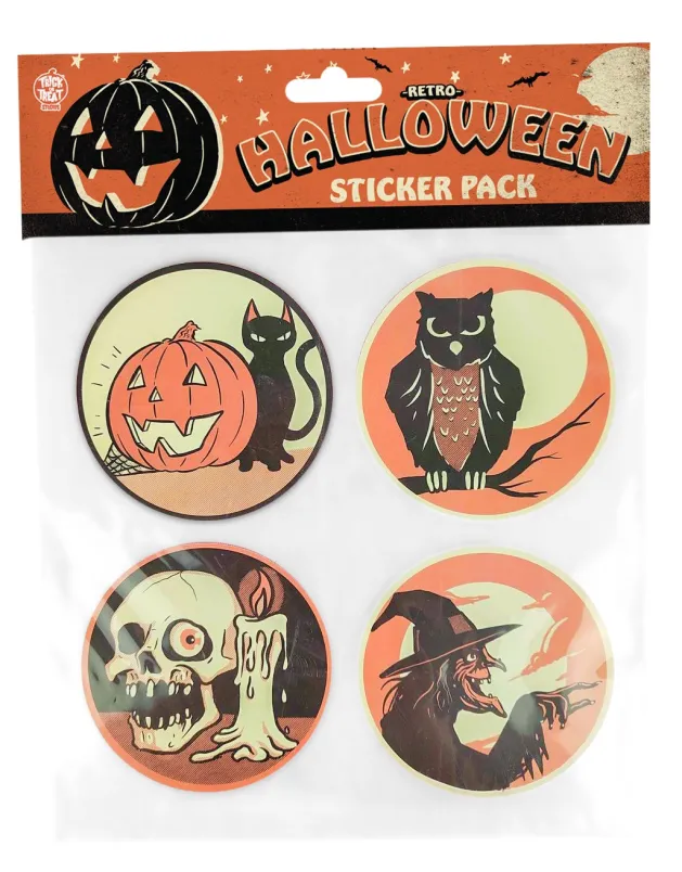 Classic Halloween Sticker Pack (4 ct)