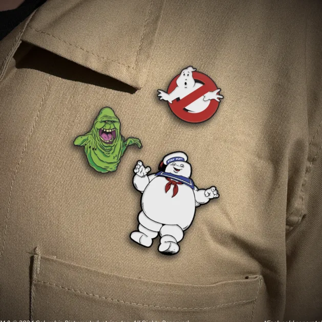 Ghostbusters - No Ghosts Glow in the Dark Enamel Pin