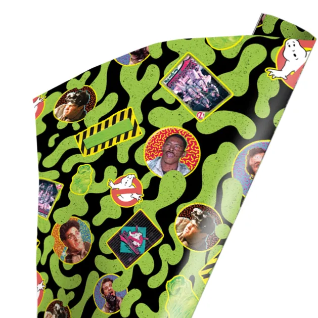 Ghostbusters - Retro Cheese Wrapping Paper