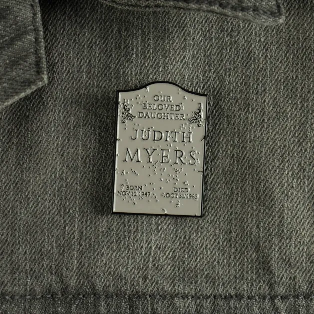 Halloween - Judith Myers Tombstone Enamel Pin