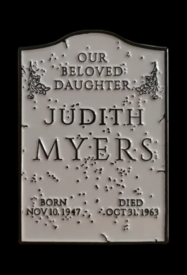 Halloween - Judith Myers Tombstone Enamel Pin