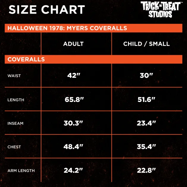 Halloween - Michael Myers Adult Coveralls