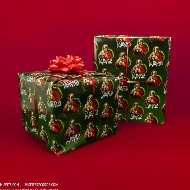 Misfits - Crimson Cringle Wrapping Paper