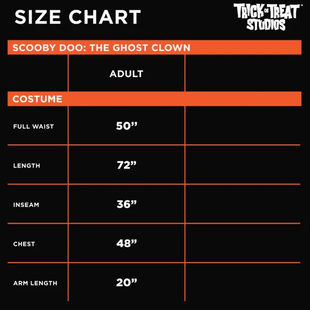 Scooby Doo - The Ghost Clown Costume