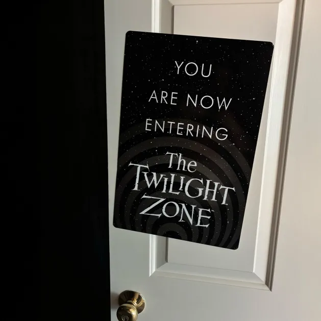 The Twilight Zone - You Are Now Entering Metal Sign