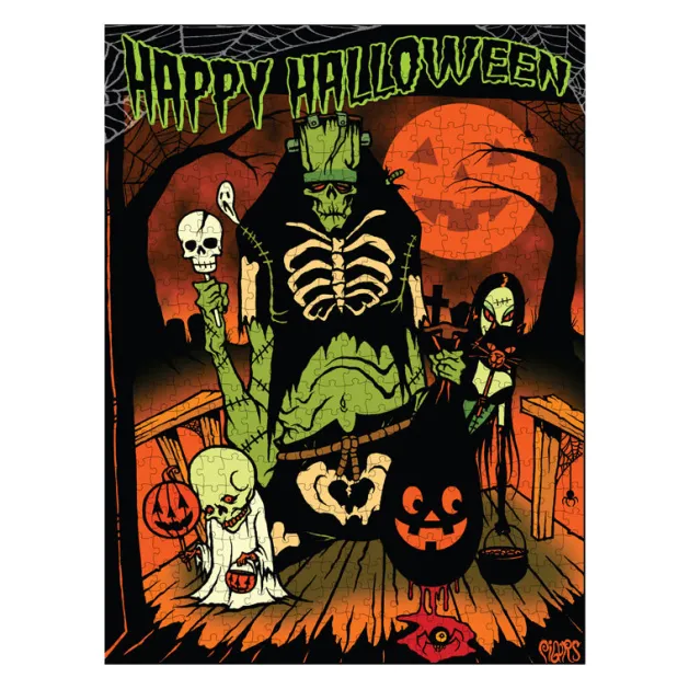 Toxictoons - Happy Halloween 500 Piece Jigsaw Puzzle